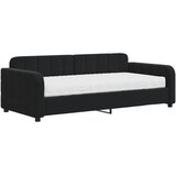 Dnevni krevet s madracem crni 90 x 190 cm baršunasti | shoptok.hr