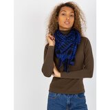 Fashion Hunters Cobalt and black scarf with fringes Cijene