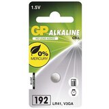 Gp Alkalna gumbna baterija LR41 192 1.5V kos Cene