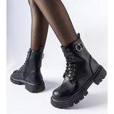 Gemre Black insulated boots with rhinestones Broberg | Shoptok.si