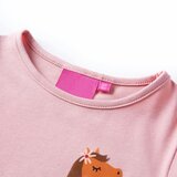  Dječja majica dugih rukava svjetloružičasta 116 | Shoptok.si