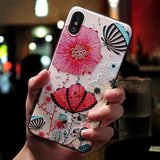  Ovitek za Samsung A70 | 3D motiv cvetlic, bela podlaga | Shoptok.si