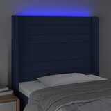  LED uzglavlje plavo 93 x 16 x 118/128 cm od tkanine | shoptok.hr