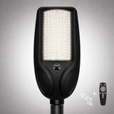  LED solarna ulična lampa VENICE 200W/12000 mAh IP65 crna, sa senzorom i prigušiva + daljinski upravljač | Eponuda.com