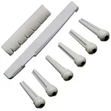 Komplet sedlo + kobilica + pinovi, beli set