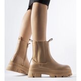 Gemre Beige platform ankle boots Placido | Shoptok.si