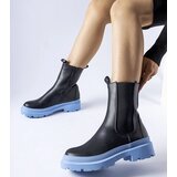 Gemre Black shoes on a blue sole Georgette | Shoptok.si