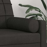 vidaXL Ukrasni jastuci 2 kom crni Ø 15 x 50 cm od tkanine | shoptok.hr