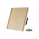 Wise wifi + RF prekidac (naizmenicni) stakleni panel, 1 taster krem WPRF002 Cene