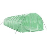  Staklenik s čeličnim okvirom zeleni 30 m² 10 x 3 x 2 m | shoptok.hr