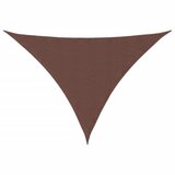vidaXL Senčno jadro oksford blago trikotno 3x4x5 m rjavo, (20803743) | Shoptok.si