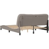  Okvir kreveta s LED svjetlima smeđesivi 160 x 200 cm od tkanine | shoptok.hr