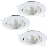 Eglo Set okroglih LED vgradnih svetilk Tedo 1 (4,8 W, Bela, Topla bela) Cene