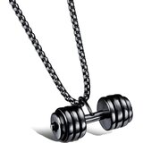 Ogrlica Dumbbell - Crna KP34198 | shoptok.hr