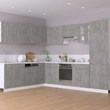 vidaXL Viseca omarica 2 kosa betonsko siva 50x31x60 cm ivern | Shoptok.si