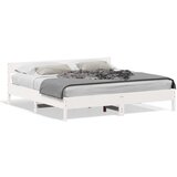 Furnova Posteljni okvir brez vzmetnice bel 200x200 cm trdna borovina, (21937698) | Shoptok.si