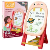 Dvostrana magnetska ploča za igru ​​Penguin, set dodataka, 56 komada, ružičasta | shoptok.hr