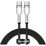 Baseus kabel tipa C do tipa C PD100W Power Delivery Cafule metalni kabel 1 metar crni | shoptok.hr