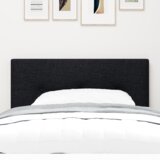  LED vzglavje s gumbi, črno, 80 cm, tekstil, (22051959) | Shoptok.si