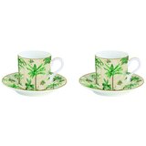 Easy Life Oasis Fine China skodelica za kavo s krožnikom, set za 2 osebi Cene