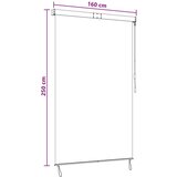 Rolo Črna 160 x 250 cm Tkanina in aluminij, (5000247033) | Shoptok.si
