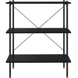 Police s 3 razine crne 80 x 40 x 92 cm | shoptok.hr