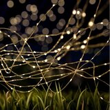  LED solarni dekorativni lanac 200xLED/1,2V 800 mAh 12 m IP44 crna | Eponuda.com