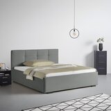Mömax Oblazinjena Postelja Nelo, Siva, 160x200 | Shoptok.si