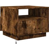  Stolić za kavu s LED svjetlima boja dimljenog hrasta 50x49x40cm | shoptok.hr