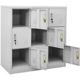 vidaXL ormarići s ključem 5 kom svjetlosivi 90 x 45 x 92,5 cm čelični | shoptok.hr