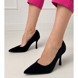 D/CEO Black velvet stiletto pumps Bales | shoptok.hr