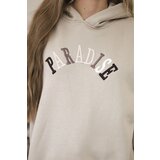 Kesi Cotton set with embroidered Paradise inscription light beige | shoptok.hr