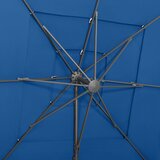  Vrtni suncobran s 4 razine i stupom 250 x 250 cm azurnoplavi | Eponuda.com
