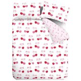 Catherine Lansfield Bijela/ružičasta posteljina za bračni krevet/za produženi krevet 230x220 cm Cherries and Bows – | shoptok.hr