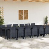  Vrtni set za objed 13 pcs Antracit Polt ratan | shoptok.hr