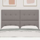  Naslon za glavo s gumbi, taupe, 140 cm, blago, (22052165) Cene