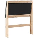  Tapecirani uzglavlje Tamno siva 75 cm Čvrsto borovo drvo | shoptok.hr