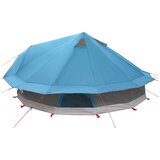 Tipi šator s krovom Plava 800 x 800 x 430 cm Poliester i čelik | shoptok.hr