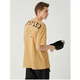 Koton Oversized T-Shirt with a Printed Back