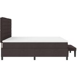 Krevet s opruga kutije Tamno smeđa 200 x 200 cm tkanina | shoptok.hr