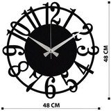 WALLXPERT Zidni sat 48x48cm Crni | Eponuda.ba