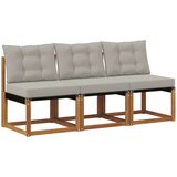 3 Komad Vanjska srednja sofa - Prirodna i svijetlo siva 3x srednje | shoptok.hr