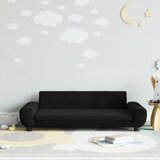 The Living Store Otroški kavč črn 100x54x33 cm žamet - Otroški Kavč, (21663142) | Shoptok.si