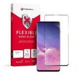 forcell Flexible 5D - hibridno staklo za Samsung Galaxy S10 crno (Hot Bending) - radi čitač | shoptok.hr