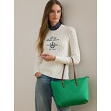 Polo Ralph Lauren Nakupovalna torba &amp;#039;KEATON&amp;#039; kostanj rjava / smaragd Slike