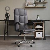 Uredski naslonjač od umjetne kože sivi | shoptok.hr