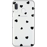  Silikonska maska za Samsung A202F Galaxy A20e Hearts Print Skin providna Cene
