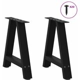  Noge za klub stolić A-oblika 2 kom Crne 50 x (42-43) cm Čelik | shoptok.hr