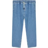 Trendyol Blue Men's Elastic Waist Wide Cut Jeans Jeans Pants