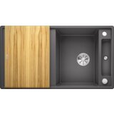 Blanco sudoper AXIA III 5 S InFino SILGRANIT SIVI KAMEN, daska drvo, s dalj. upr. | shoptok.hr